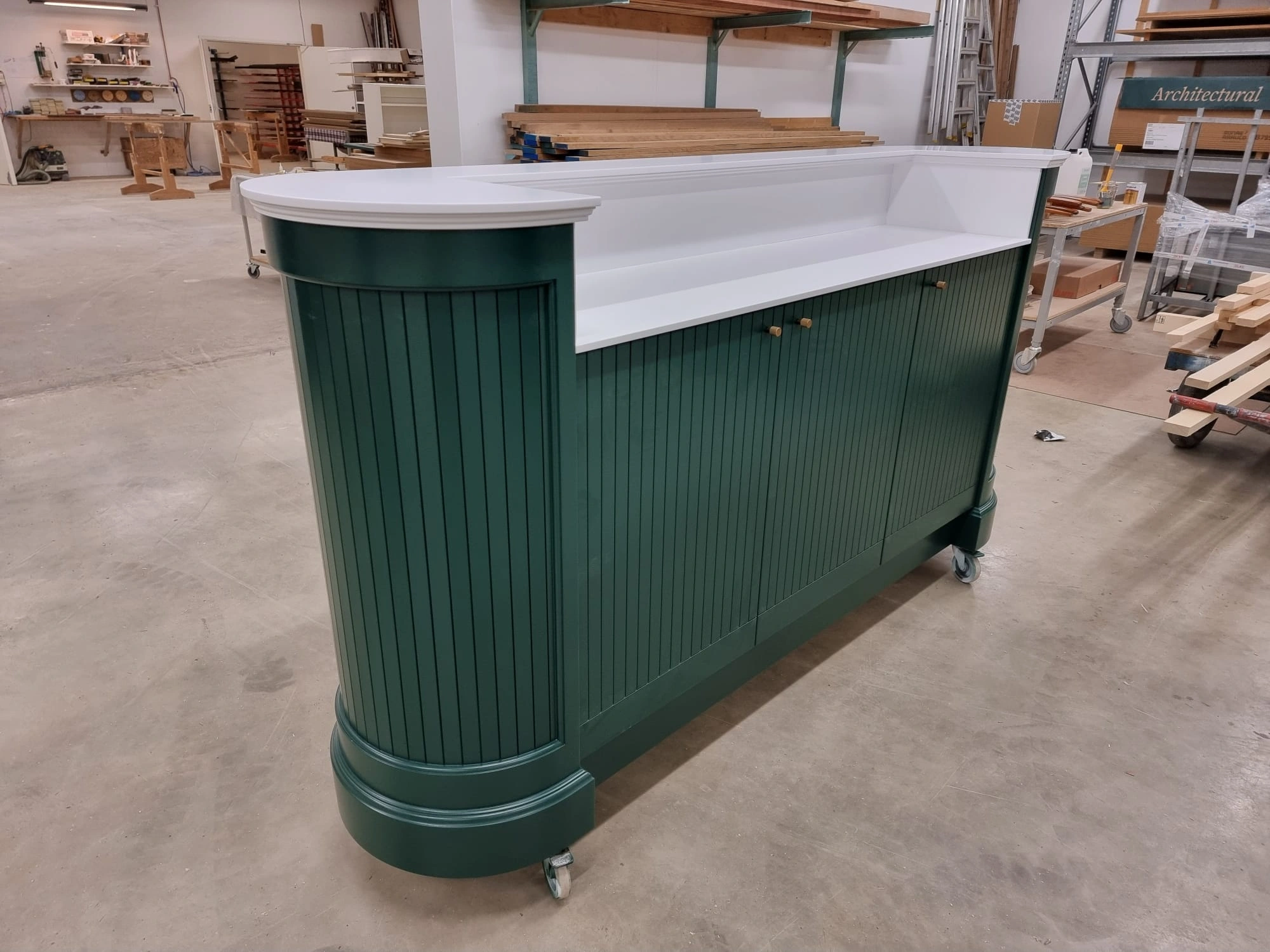 Reception under tillverkning