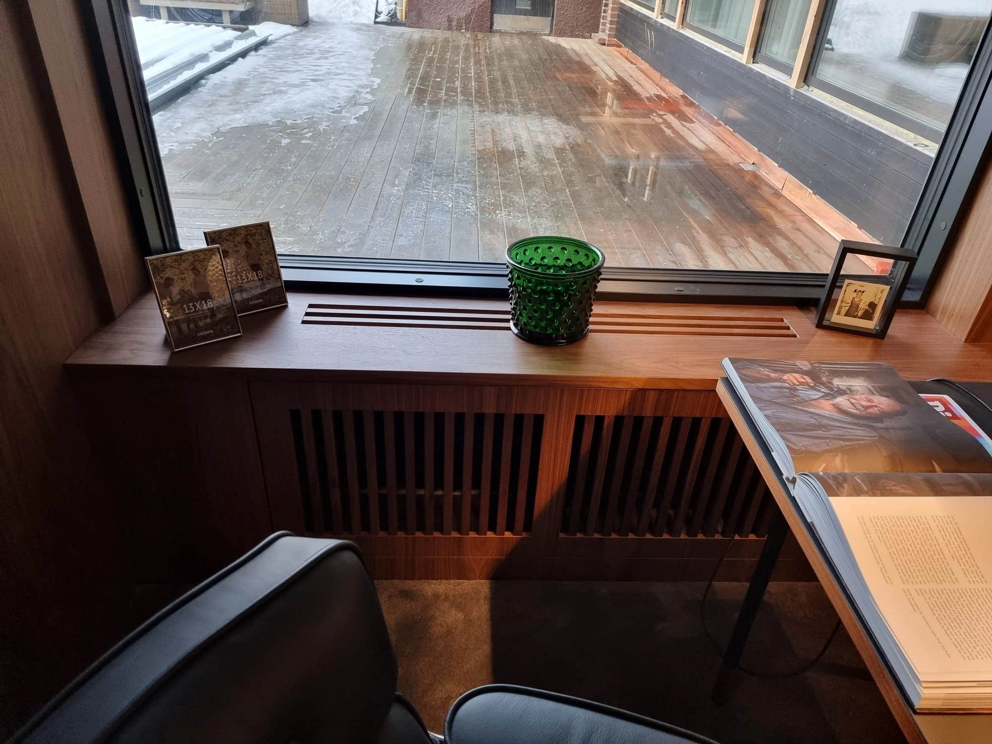 Fönsterbänk i trä